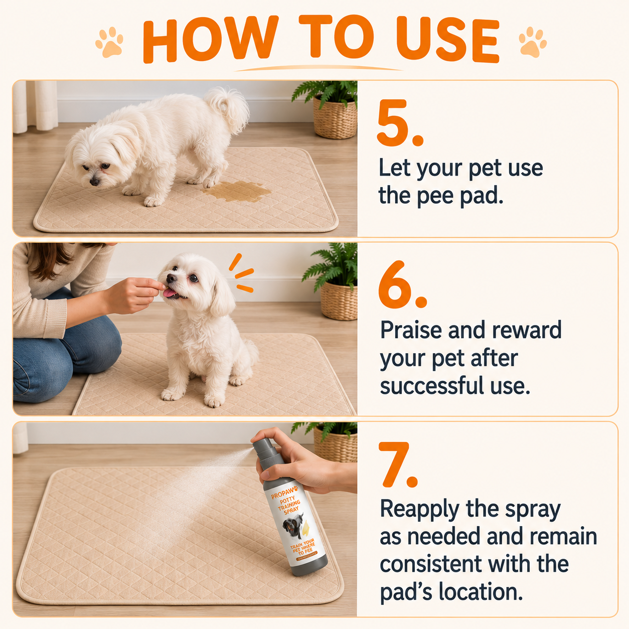 Propads + Propaw Potty Training Spray Bundle